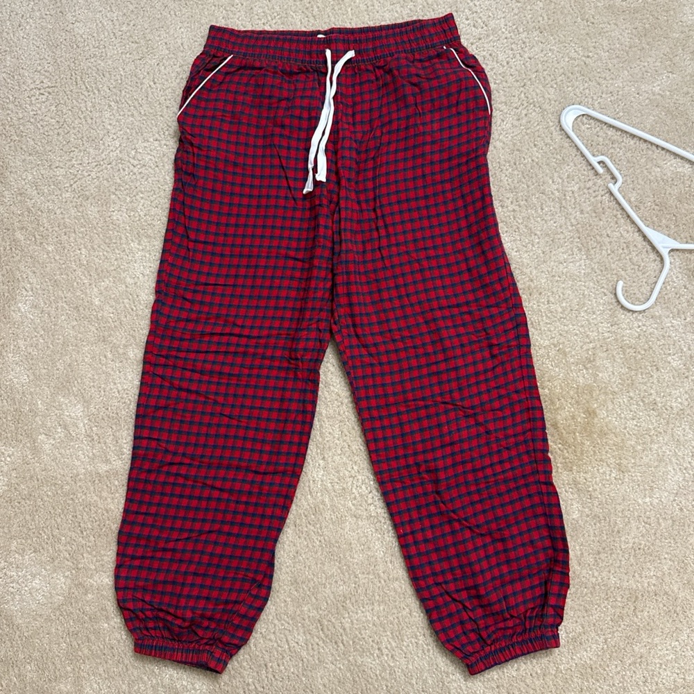 GAP Red and Black Checkered Pajama Bottoms